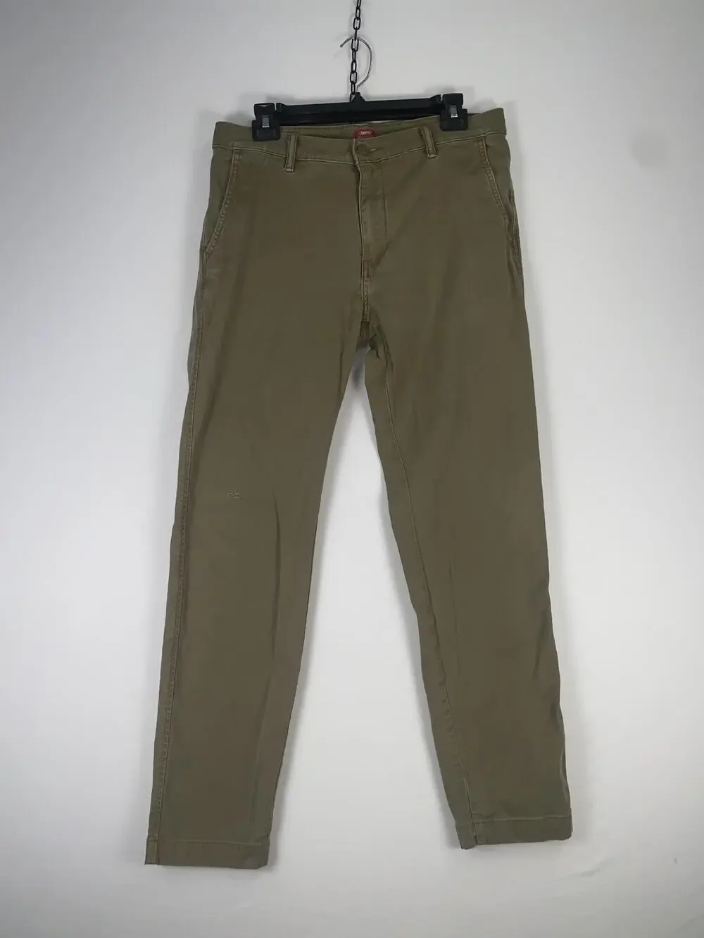 Levi's XX Chino Pants Mens 33x29 Beige Stretch Slim Taper Flat Front Casual